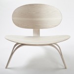 Crab stol i lamineret afbleget asketræ frofra