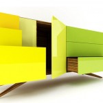 Incunabular Sideboard gudesmuk skænk i friske farver