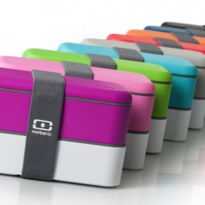 Monbento original madkasse på rad og række