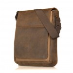 Muzetto af Waterfield i brun læder med brunt stof