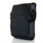 Muzetto af Waterfield i sort læder med sort stof