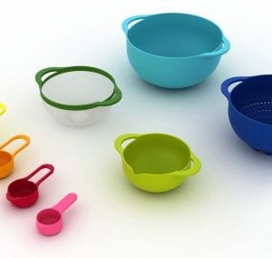 NEST skålsæt 8 dele multicolour adskilt