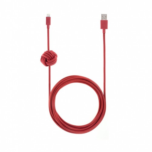 Native Union Night Cable 3m lightning kabel rød rollup