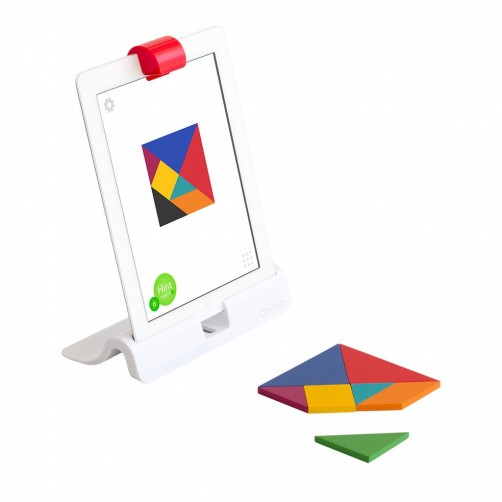 Osmo til iPad pædagogiske spil med fysiske dele Tangram på bord