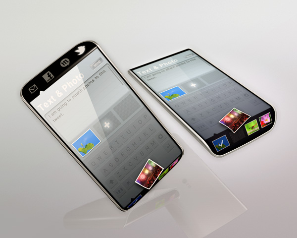 Palette smartphone koncept af Kunihiko Nakata brug af siderne