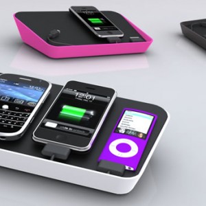 Refresh - opladningsstation til iPhone, iPod, Android, Blackberry, mini og micro USB flere farver