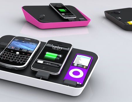 Refresh - opladningsstation til iPhone, iPod, Android, Blackberry, mini og micro USB flere farver