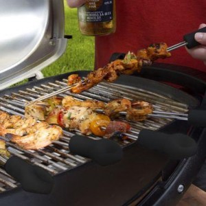 Sliders grillspyd fra Quirky på grill