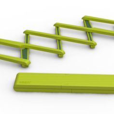 Stretch bordskåner fra Joseph Joseph - åben og lukket grøn