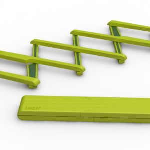 Stretch bordskåner fra Joseph Joseph - åben og lukket grøn