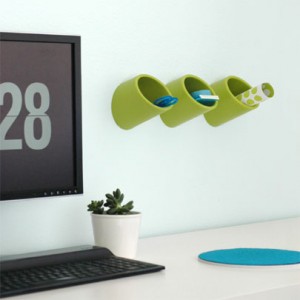 hooknook 3 grønne på væg