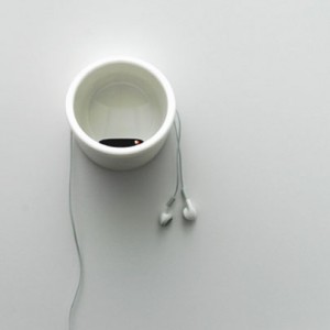 hooknook hvid som opbevaring med headsets